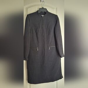 Worth Petite Wool Elegant Dress Sz 8 Formal Glam Profesional Office Party